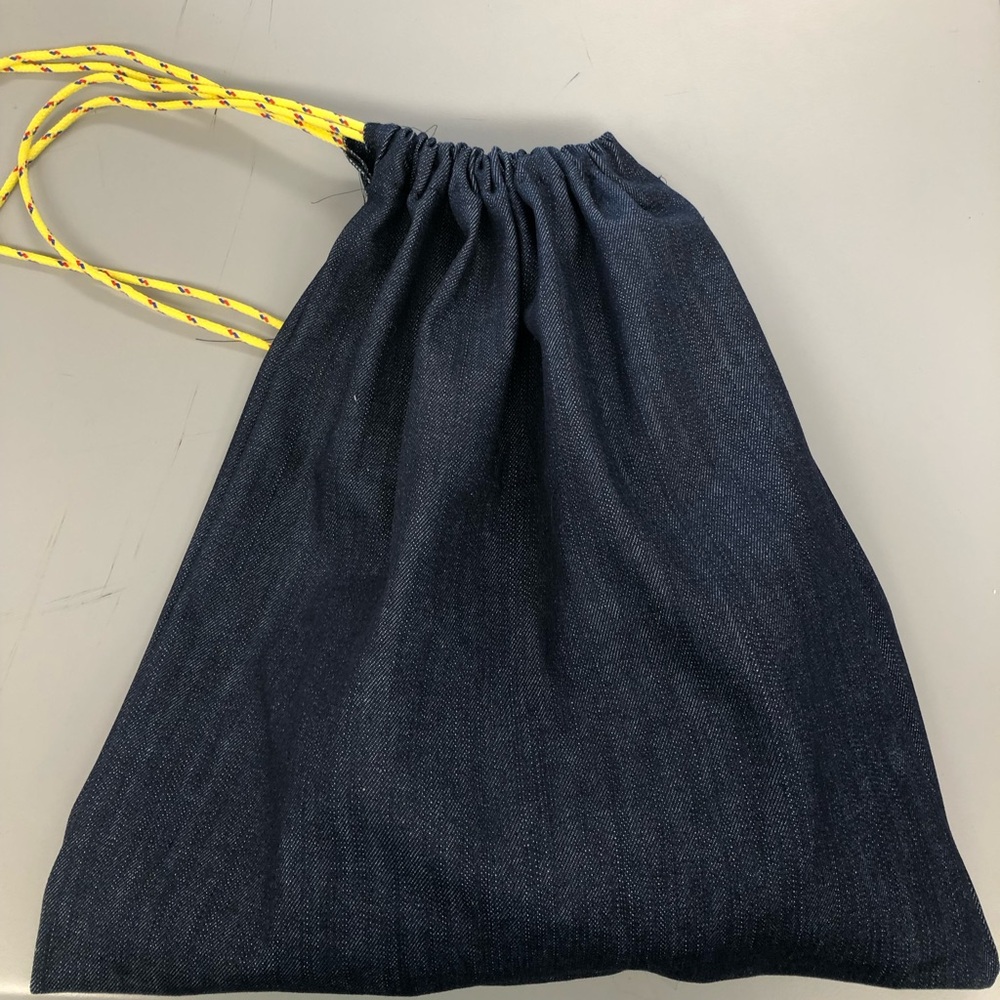Blue Drawstring bag